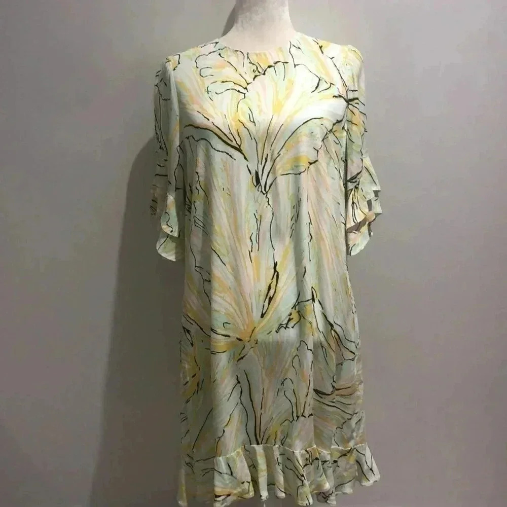 Diane Von Furstenberg Tatum Tulsi Shell Lagoon dress Medium New with Tags - Picture 3 of 12